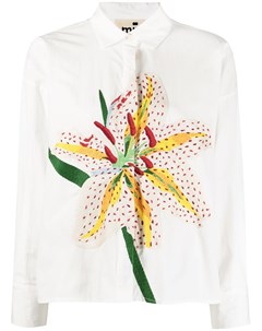 Рубашка с цветочной вышивкой Mii