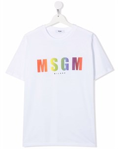 Футболка с логотипом Msgm kids