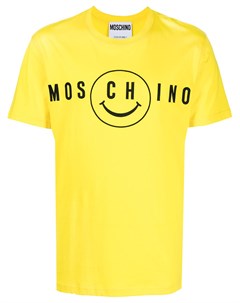 Футболка с вышитым логотипом Moschino
