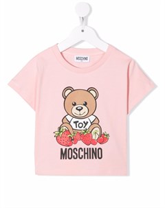 Футболка Strawberries Teddy Bear Moschino kids