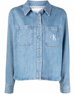 Джинсовая куртка с вышитым логотипом Calvin klein jeans