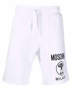 Спортивные шорты из органического хлопка с логотипом Moschino