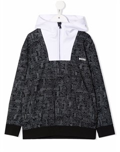 Худи на молнии с логотипами Boss kidswear