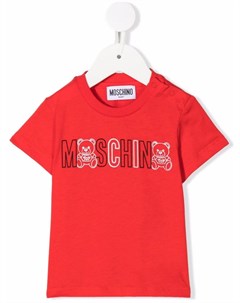 Футболка с логотипом Moschino kids