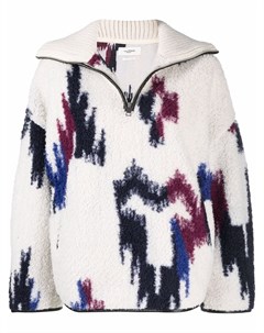 Фактурный пуловер с абстрактным принтом Isabel marant etoile
