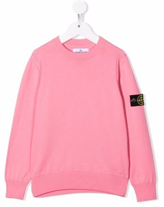 Толстовка с нашивкой логотипом Stone island junior