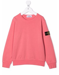 Толстовка с нашивкой логотипом Stone island junior