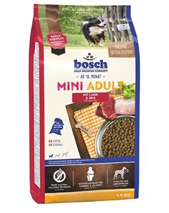 Сухой корм для собак Mini Adult с ягнёнком и рисом 1 кг Bosch
