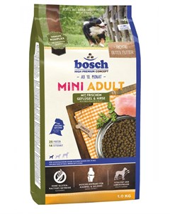 Сухой корм для собак Mini Adult с птицей и просом 1 кг Bosch