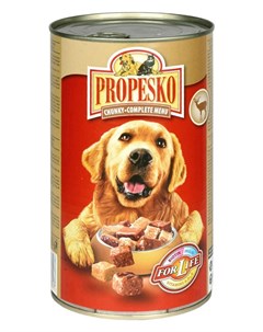 Влажный корм для собак с курицей и дичью 1 24 кг Propesko