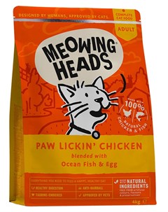 Сухой корм для кошек с курицей и рисом Куриное наслаждение 4 кг Barking heads