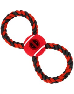 Игрушка Дэдпул красный мячик на верёвке для собак Красный Buckle-down