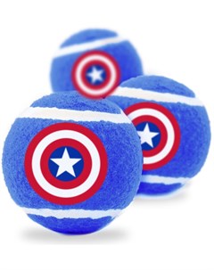 Игрушка Капитан Америка синий теннисные мячики для собак Синий Buckle-down