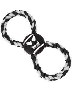 Игрушка Веном чёрный мячик на верёвке для собак Черный Buckle-down