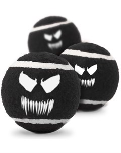 Игрушка Веном чёрный теннисные мячики для собак Черный Buckle-down