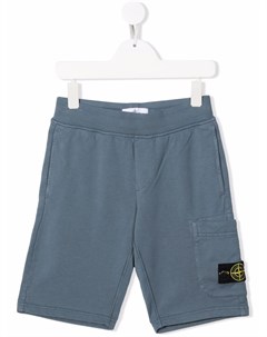 Шорты с нашивкой логотипом Stone island junior