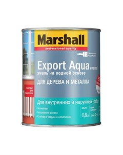 Эмаль Export Aqua Enamel полуматовая черная 0 8 л Marshall