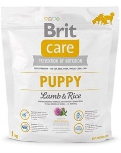 Сухой корм Care Puppy All Breed c ягненком и рисом для щенков всех пород 1 кг Ягненок с рисом Brit*