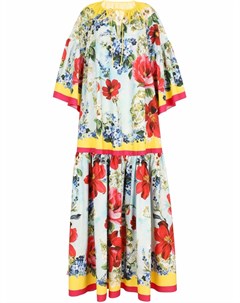 Платье макси с цветочным принтом Dolce&gabbana