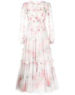 Платье из тюля с цветочным принтом Needle & thread