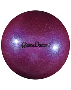 Мяч для художественной гимнастики блеск 16 5 см 280 г цвет сиреневый Grace dance