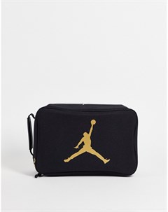 Черная сумка с золотистыми элементами из коллекции The Shoe Box Nike Jordan