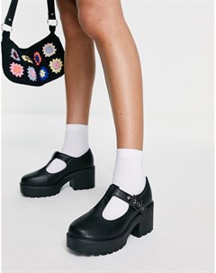 Туфли на каблуке в стиле Мэри Джейн из материалов без использования продуктов животного происхождени Koi footwear