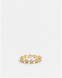 Золотистое кольцо с дизайнов из цветков & other stories