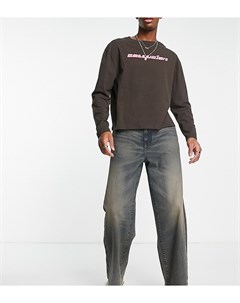 Мешковатые джинсы с эффектом застиранности в стиле 90 х x014 Collusion