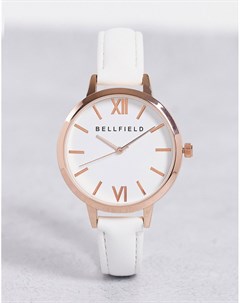 Белые классические часы Bellfield