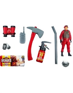 Набор игровой Пожарный Инструменты c фигуркой и аксессуарами 99037 Junfa