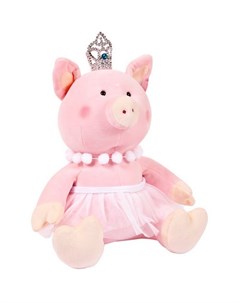 Игрушка мягкая Свинка принцесса с короной 22 см 19925пц Abtoys