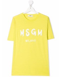 Футболка с логотипом Msgm kids