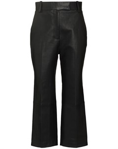 Кожаные укороченные брюки Melie Khaite