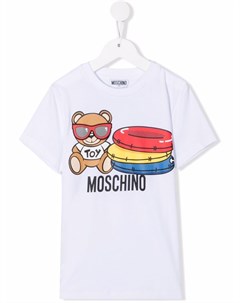 Футболка с логотипом Moschino kids