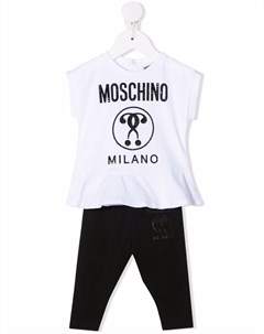 Спортивный костюм с кристаллами Moschino kids