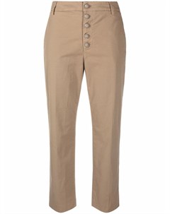 Укороченные прямые брюки чинос Dondup