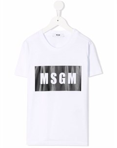 Футболка с логотипом Msgm kids