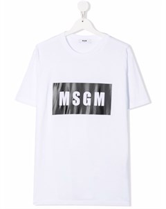 Футболка с логотипом Msgm kids