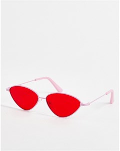 Красные солнцезащитные очки в форме капли Skinnydip