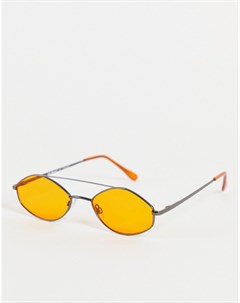 Круглые солнцезащитные очки в тонкой оправе Aj morgan