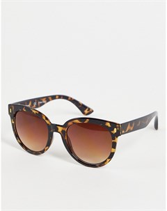 Солнцезащитные очки с круглыми линзами в оправе с черепаховым дизайном Aj morgan