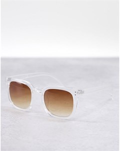 Солнцезащитные очки с квадратными линзами в прозрачной оправе Aj morgan