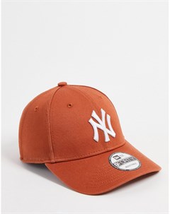 Кепка выжженного оранжевого цвета с логотипом NY Yankees 9FORTY New era