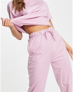Розовые пижамные джоггеры из органического хлопка Выбирай и Комбинируй Asos design