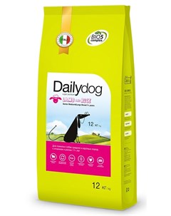 Сухой корм для собак Senior Medium Large с ягненком и рисом для средних и крупных пород 12 кг Dailydog
