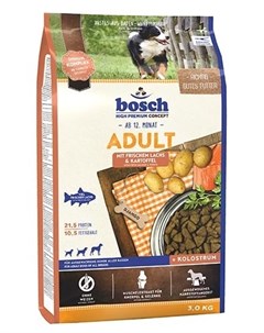 Корм с лососем и картофелем для собак 3 кг Bosch