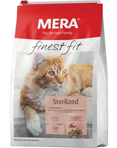 Корм для взрослых стерилизованных кошек и кастрированных котов 1 5 кг Mera