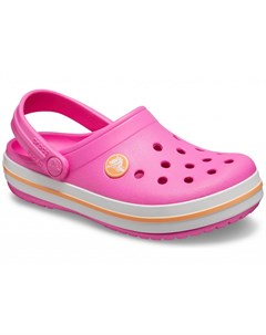 Сабо детские Crocband clog Kids electrique Pink Cantaloupe Crocs