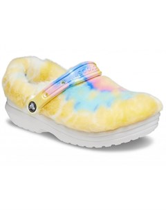 Сабо Classic Fur Sure White Multi Crocs